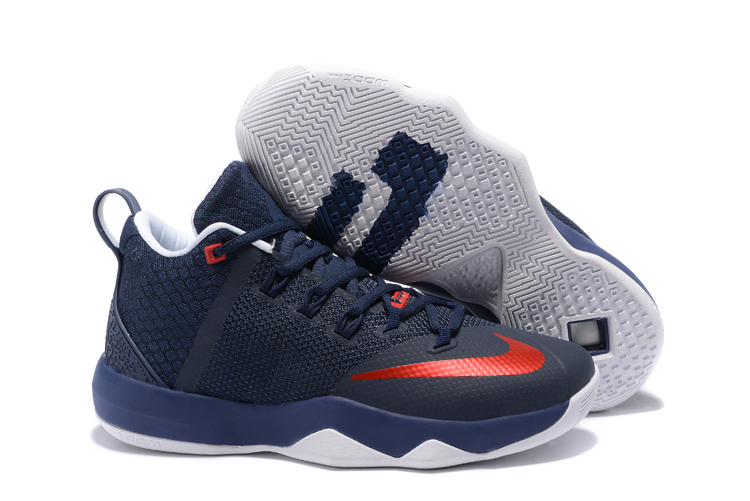 Nike LeBron Witness 9 Deep Blue Red White Shoes